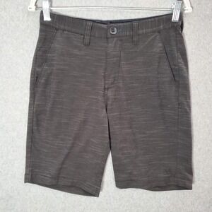 Billabong Men Shorts 28 Gray Chino Crossfire Submersibles Pockets 9 in Inseam